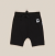 HuxBaby Black Shorts 6-12Months